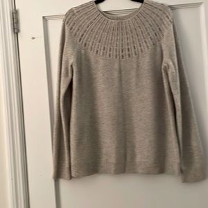 Vince Grey Wool/Cashmere Sweater w/ sequins Size M
